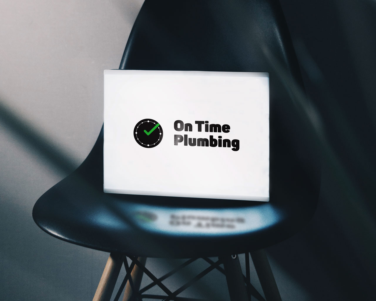 OnTime chair LOGO MOCKUP