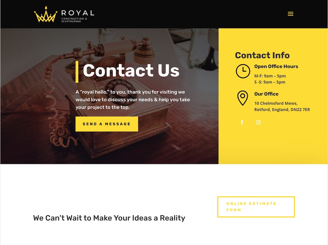 royal contact